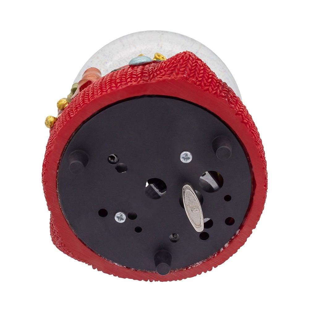100MM Wind Up Musical Santa With Christmas Tree Water Globe