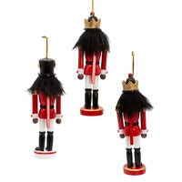 6“ Red and White African American Nutcracker Ornaments