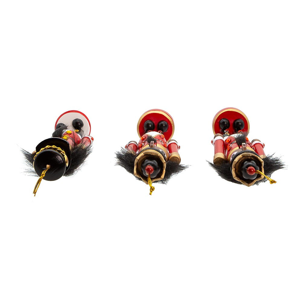 6“ Red and White African American Nutcracker Ornaments