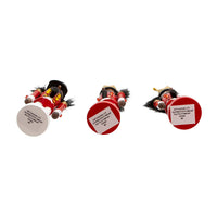 6“ Red and White African American Nutcracker Ornaments