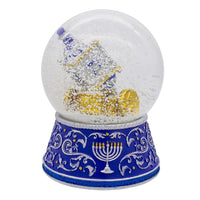 100MM Wind Up Musical Hannukah Water Globe