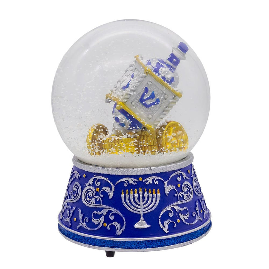 100MM Wind Up Musical Hannukah Water Globe