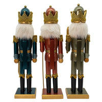 15“ Teal, Green & Desert Rose Nutcrackers