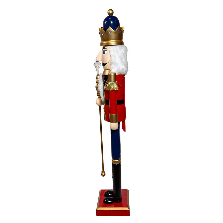 36“ Red & Blue King Nutcracker