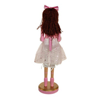 12“ Pink Clara With Brunette Hair Ballerina Nutcracker