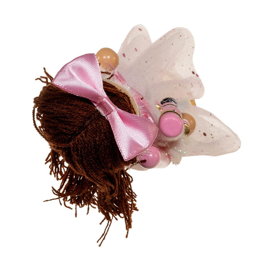 12“ Pink Clara With Brunette Hair Ballerina Nutcracker