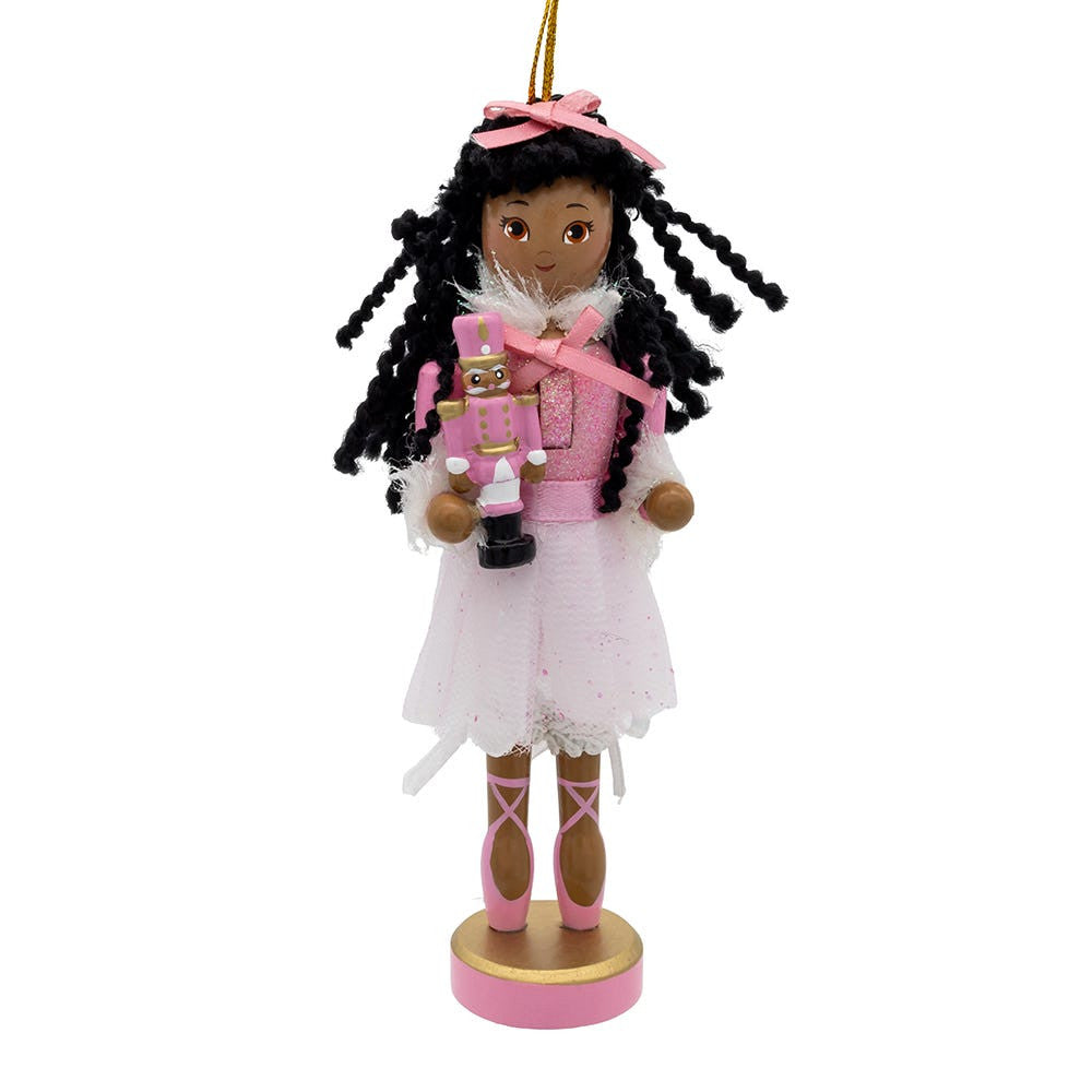 6“ African American Clara Ballerina Nutcracker Ornament