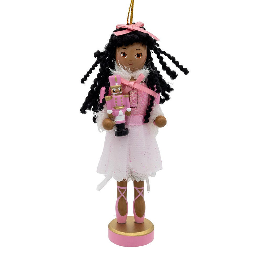6“ African American Clara Ballerina Nutcracker Ornament