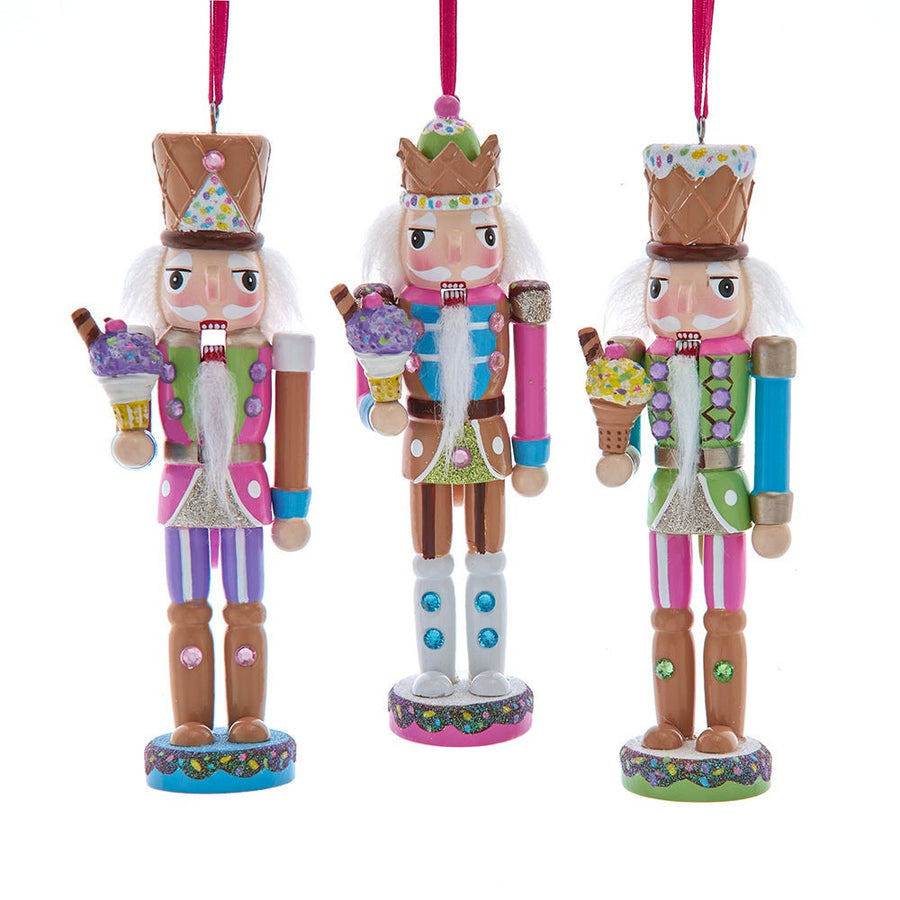 6" Ice Cream Nutcracker Ornaments