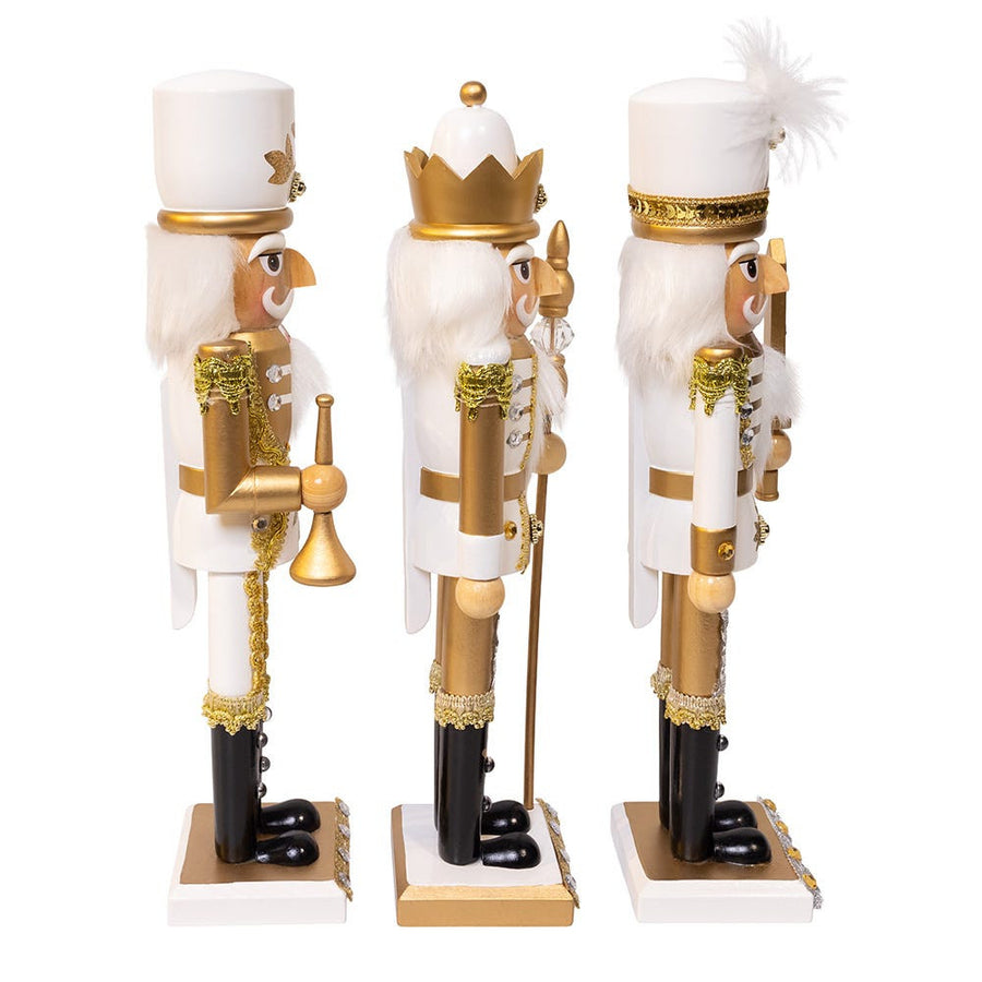 15“ Gold & White Nutcrackers