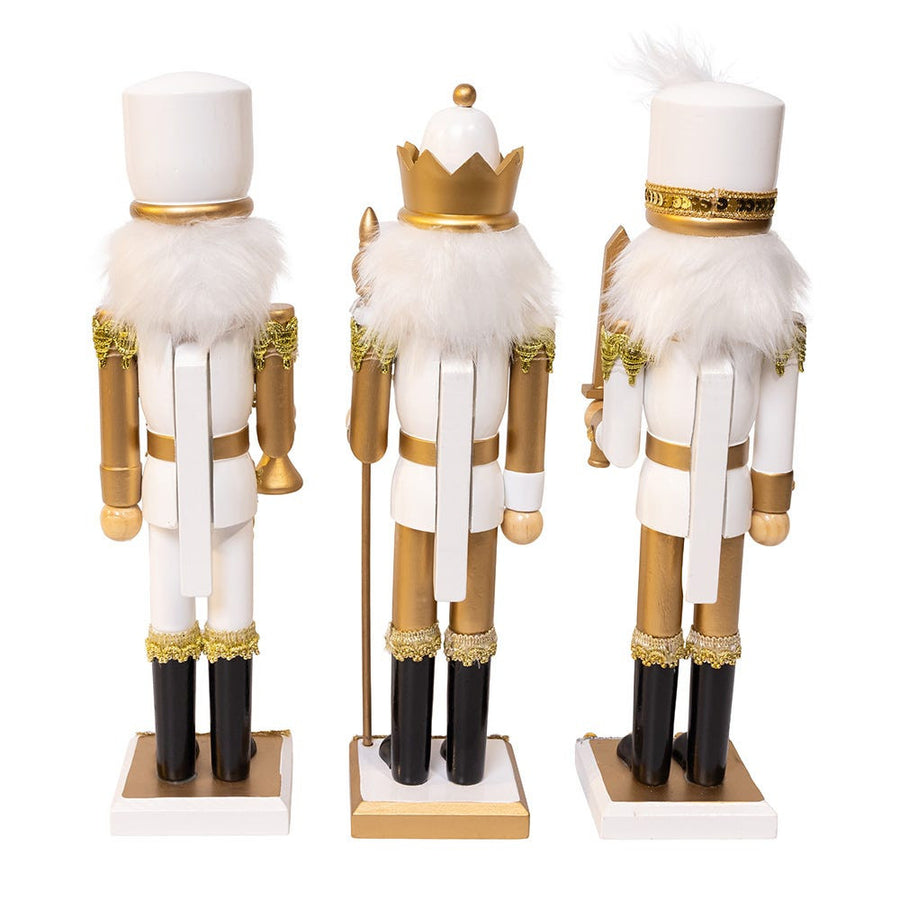 15“ Gold & White Nutcrackers