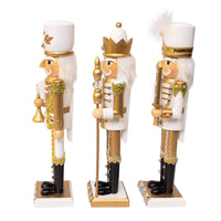 15“ Gold & White Nutcrackers