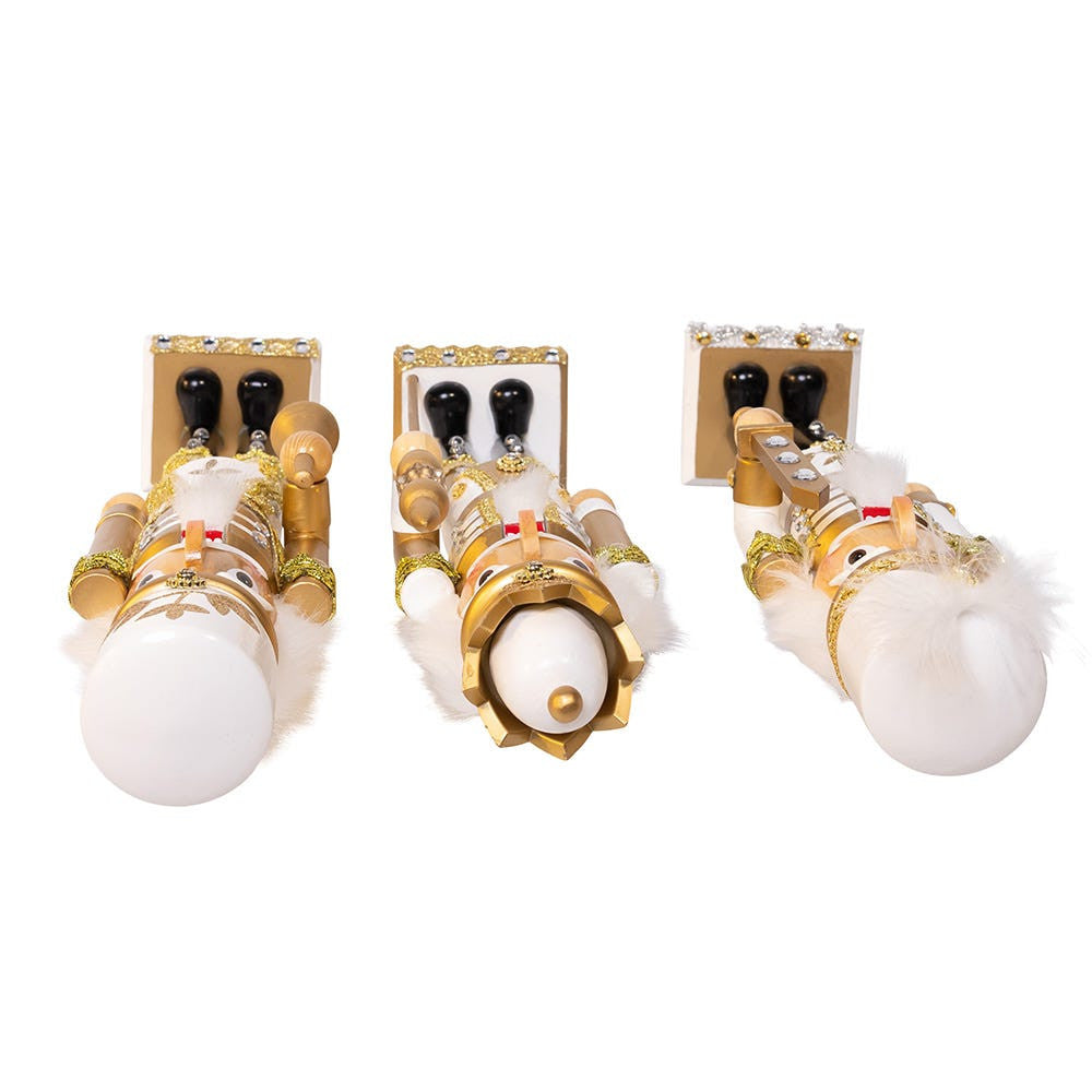 15“ Gold & White Nutcrackers