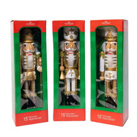 15“ Gold & White Nutcrackers