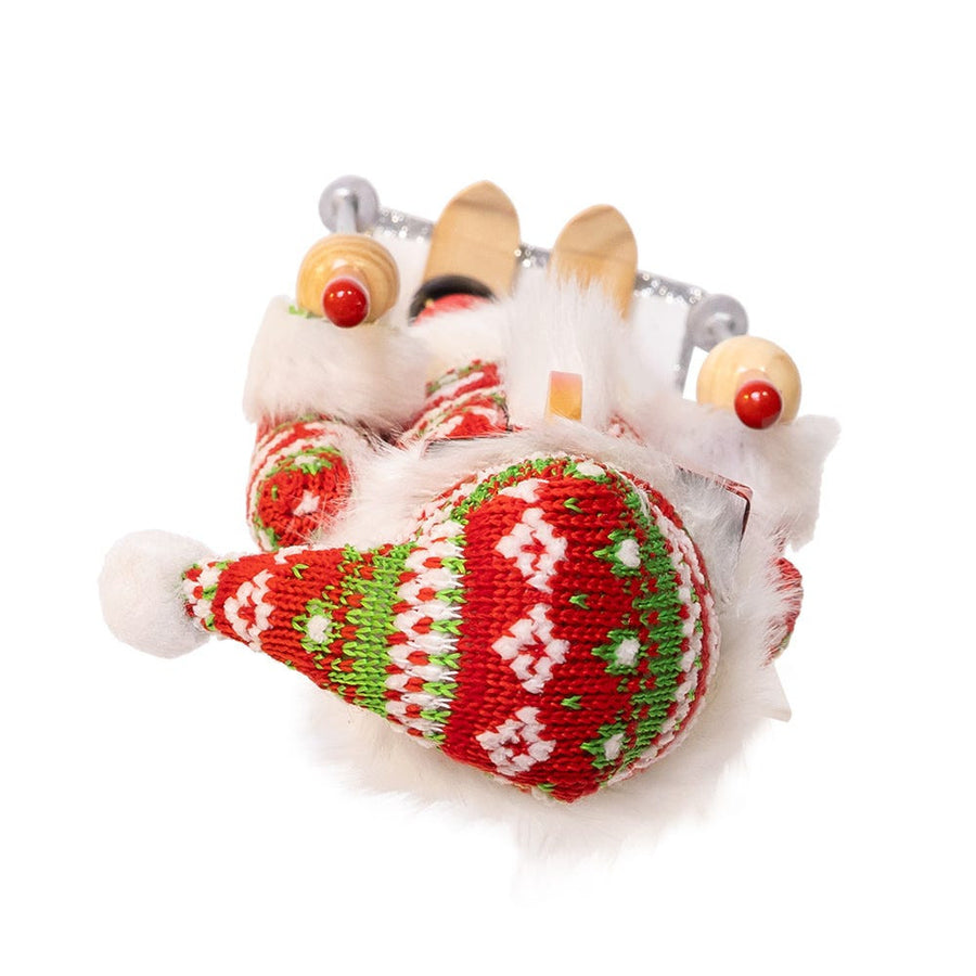 15“ Ski Santa With Christmas Sweater Nutcracker