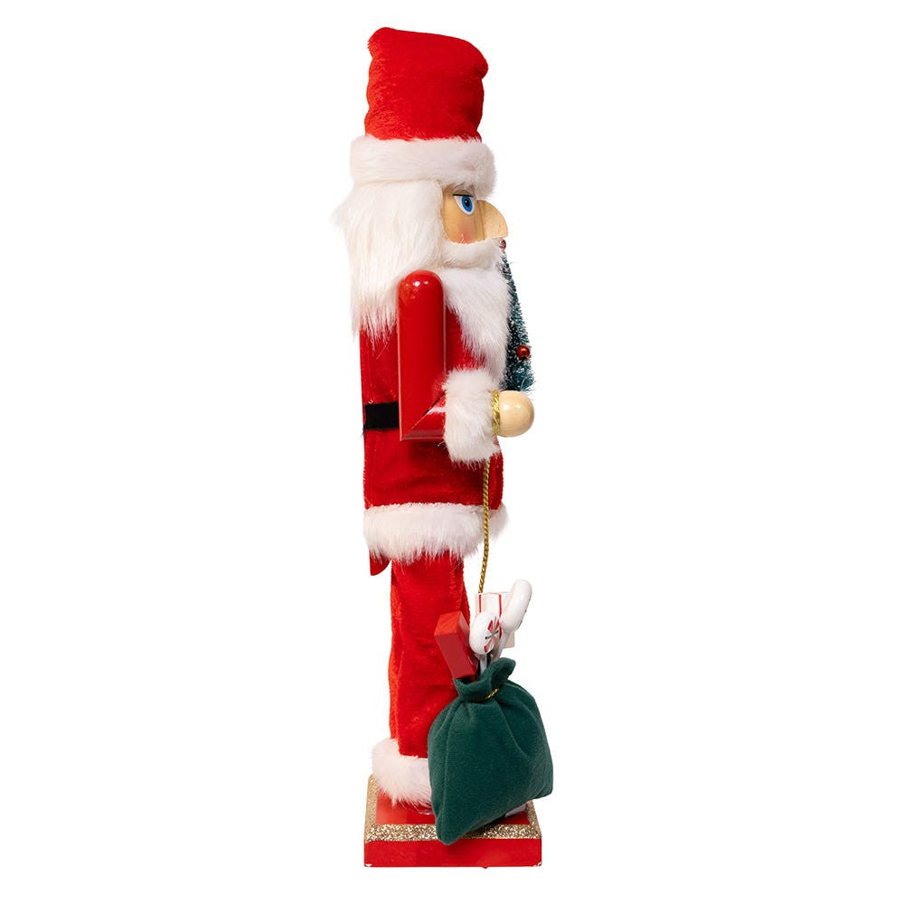 15" Santa With Gifts & Tree Nutcracker