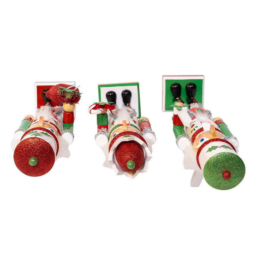 15" Jolly Red & Green Nutcrackers