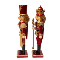 15“ Gold & Burgundy Nutcrackers