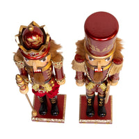 15“ Gold & Burgundy Nutcrackers