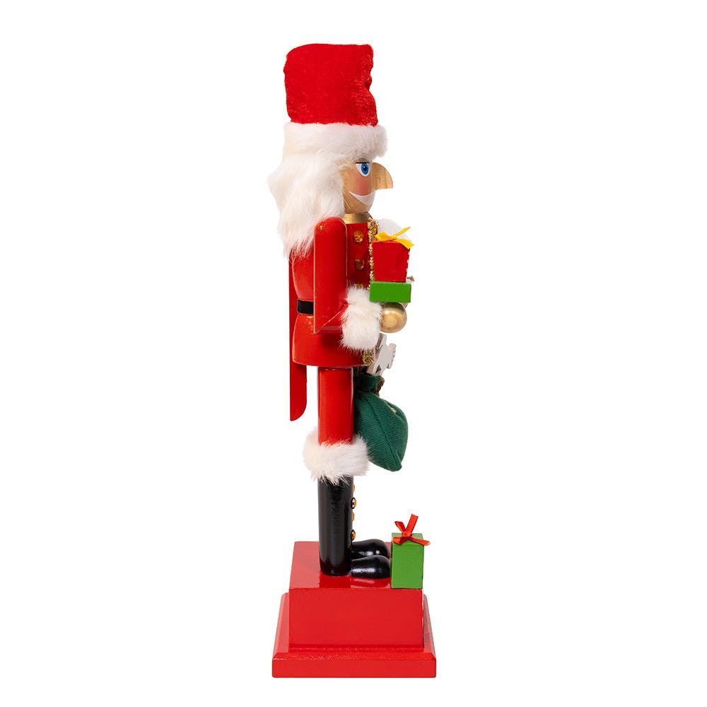 15" Santa Calendar With Gifts Nutcracker
