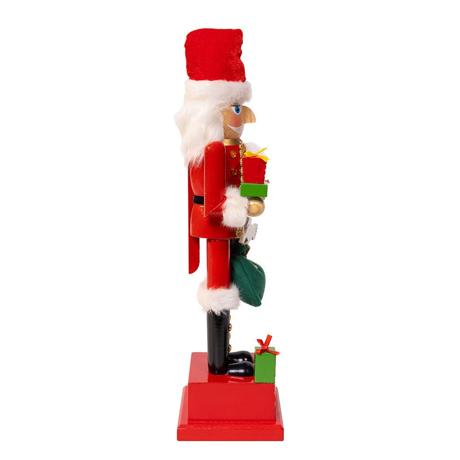 15" Santa Calendar With Gifts Nutcracker