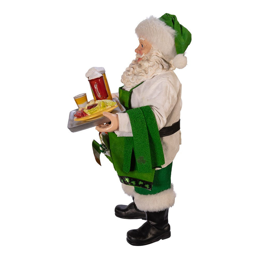 10.5“ Fabriché™ Musical Irish Chef Santa