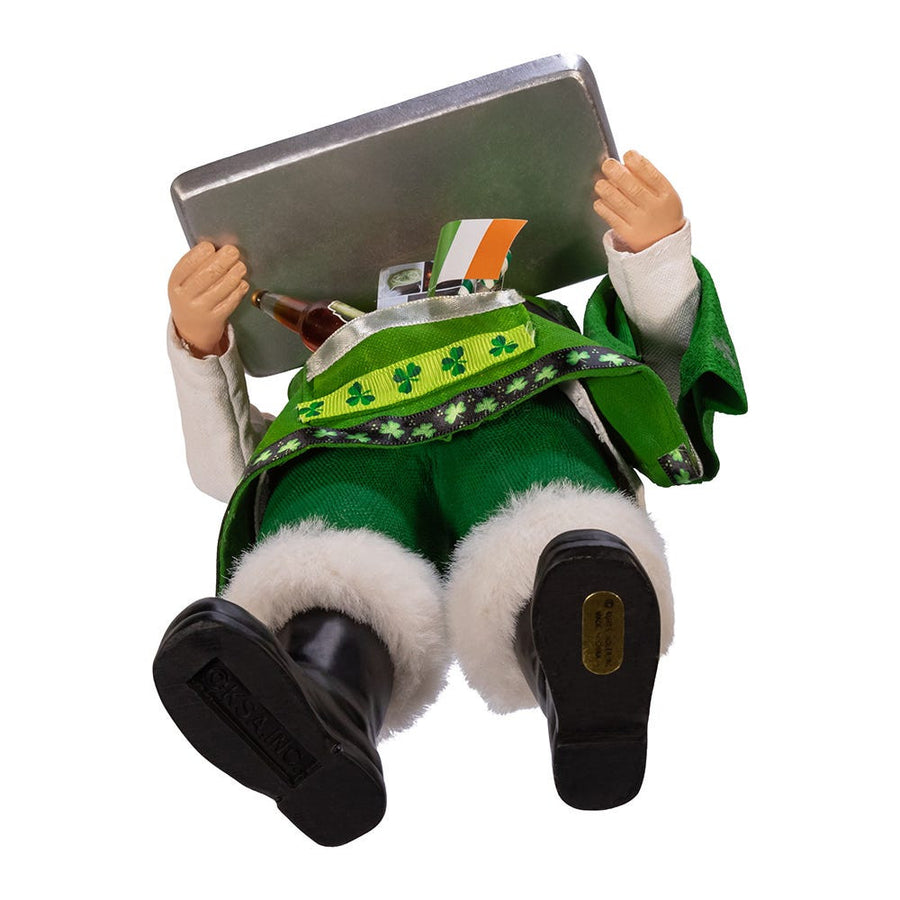 10.5“ Fabriché™ Musical Irish Chef Santa