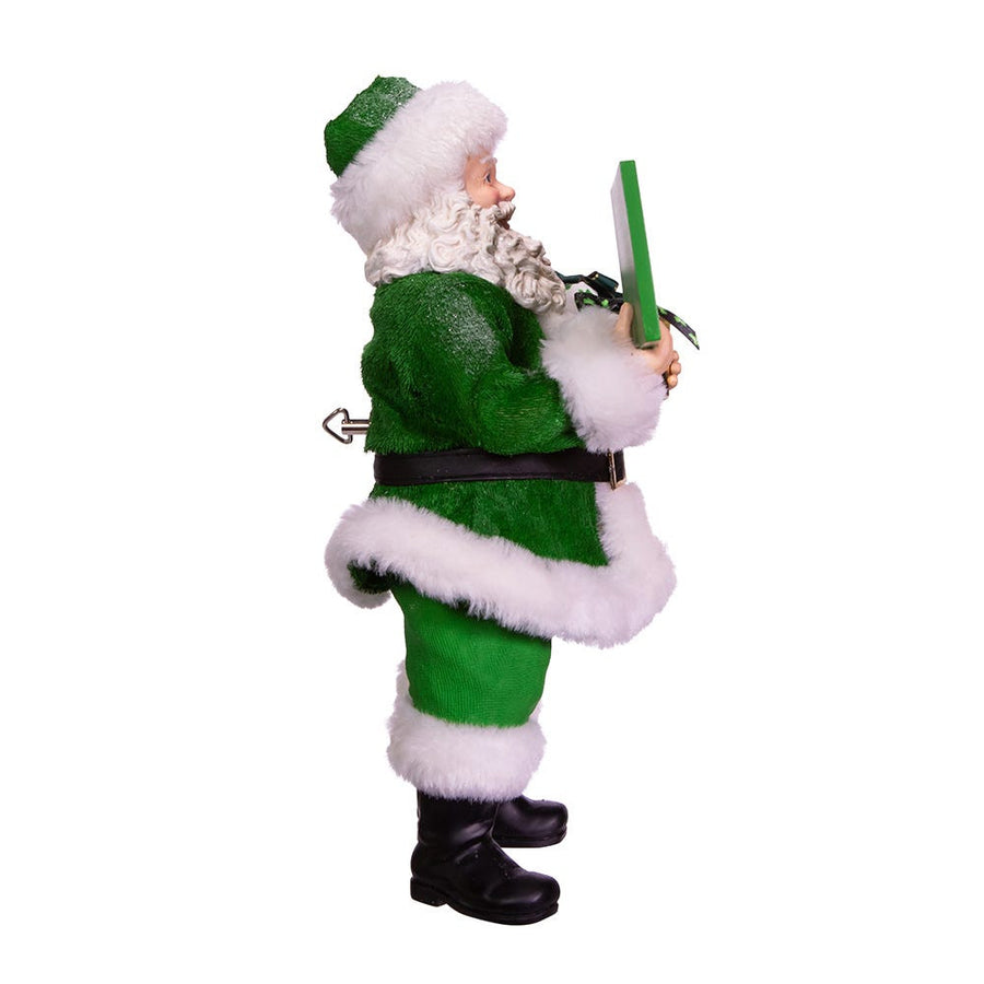10.5" Fabriché™ Musical Irish Santa