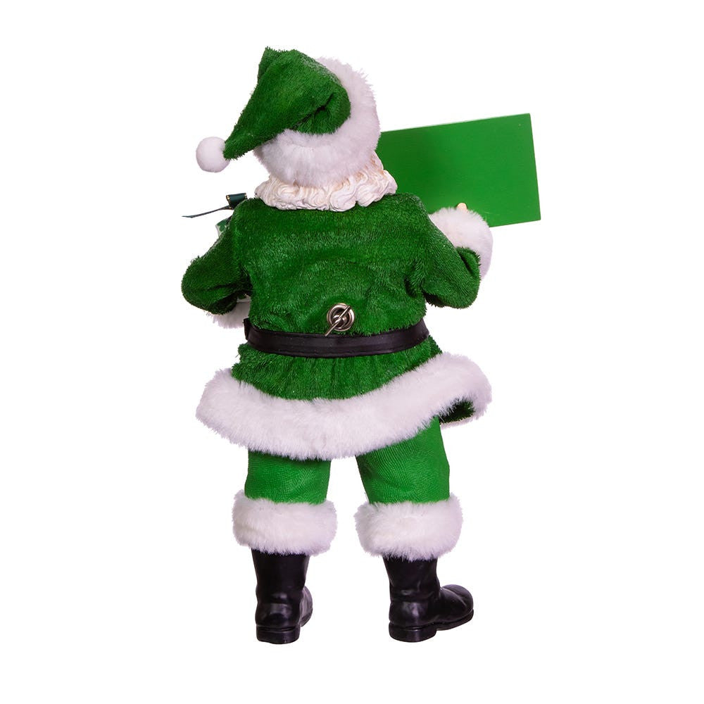 10.5" Fabriché™ Musical Irish Santa