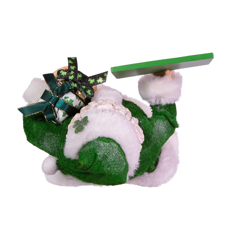 10.5" Fabriché™ Musical Irish Santa