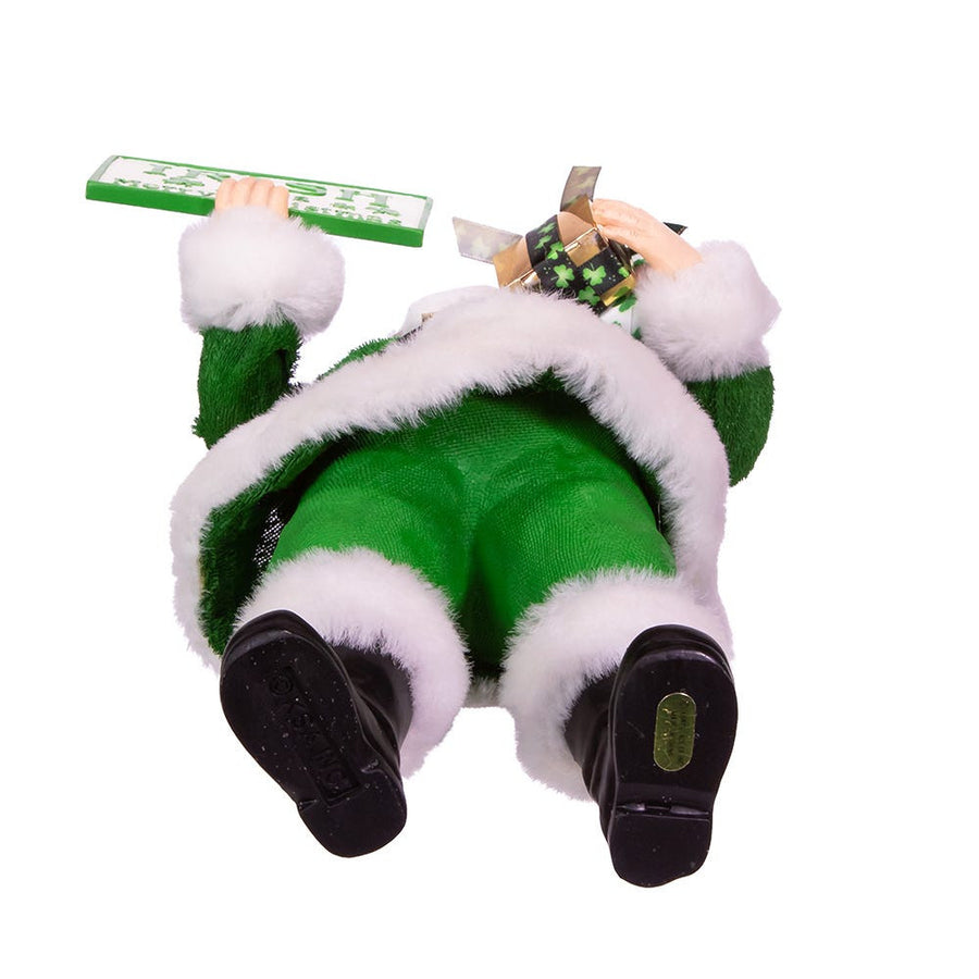 10.5" Fabriché™ Musical Irish Santa