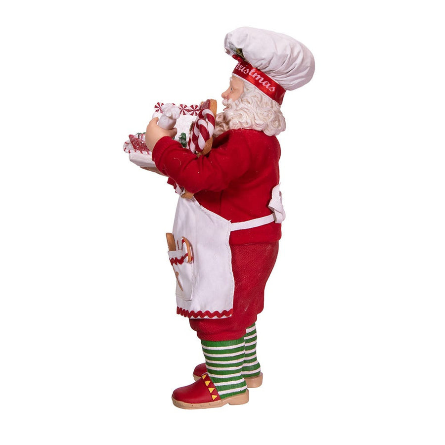 10.5" Fabriché™ Gingerbread Chef Santa