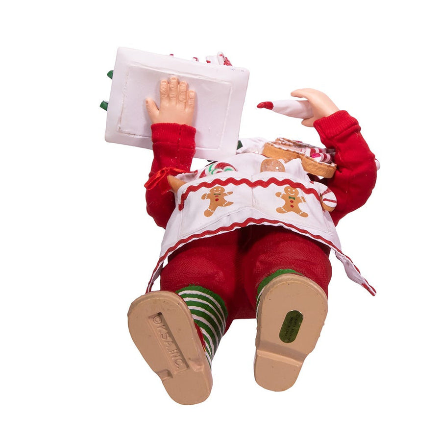 10.5" Fabriché™ Gingerbread Chef Santa