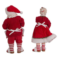 10.5“ Fabriché™ Mr. and Mrs. Claus Dessert Set