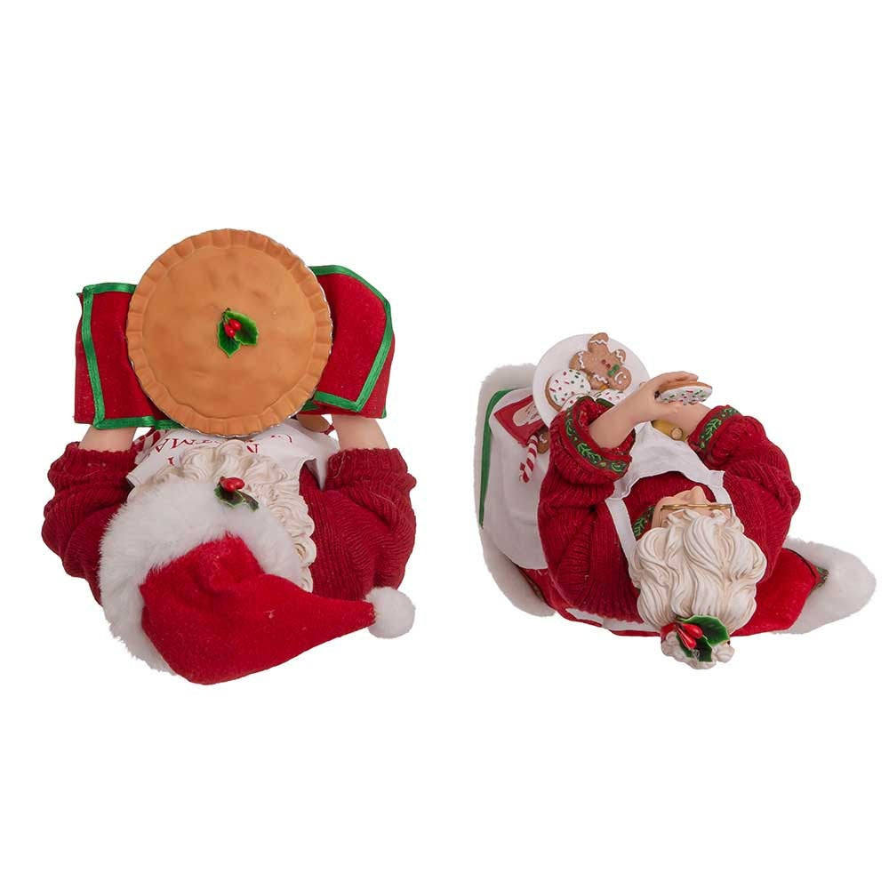 10.5“ Fabriché™ Mr. and Mrs. Claus Dessert Set