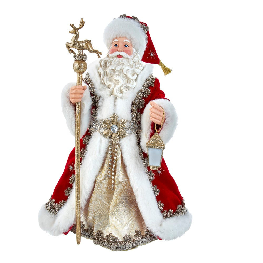10.5“ Fabriché™ Regal Red Santa