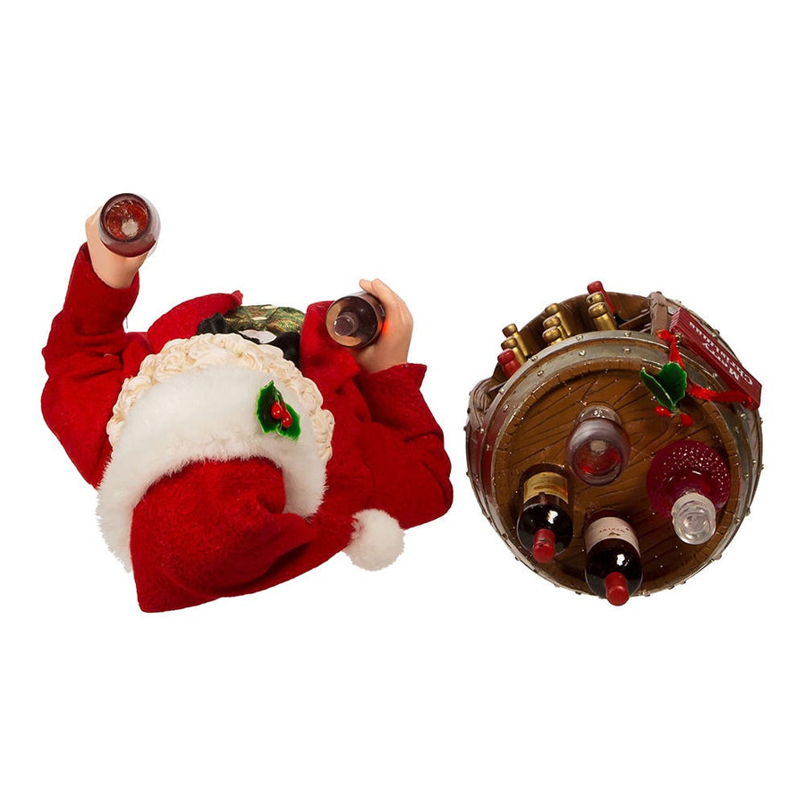 10.5" Fabriché™ Wine Tasting Santa
