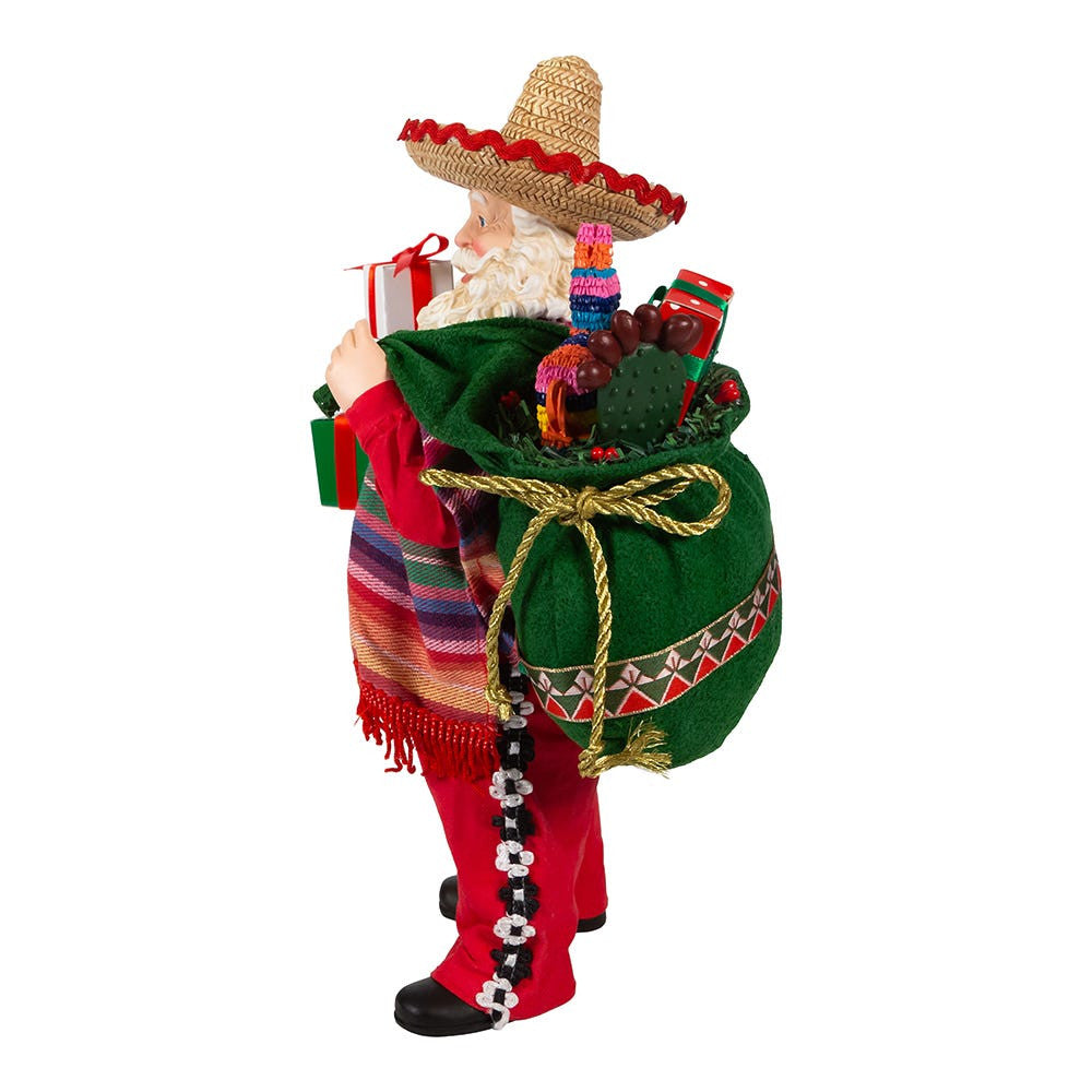 11“ Fabriché™ Musical Mexican Santa