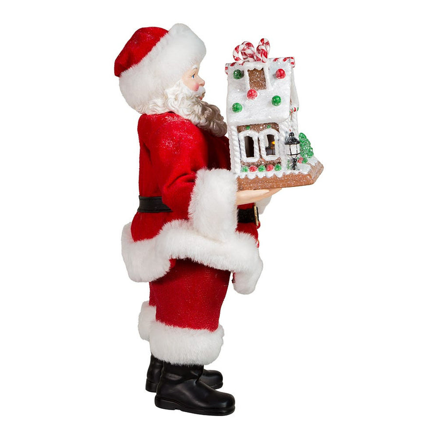 11" Fabriché™ Beach Santa With Surfboard