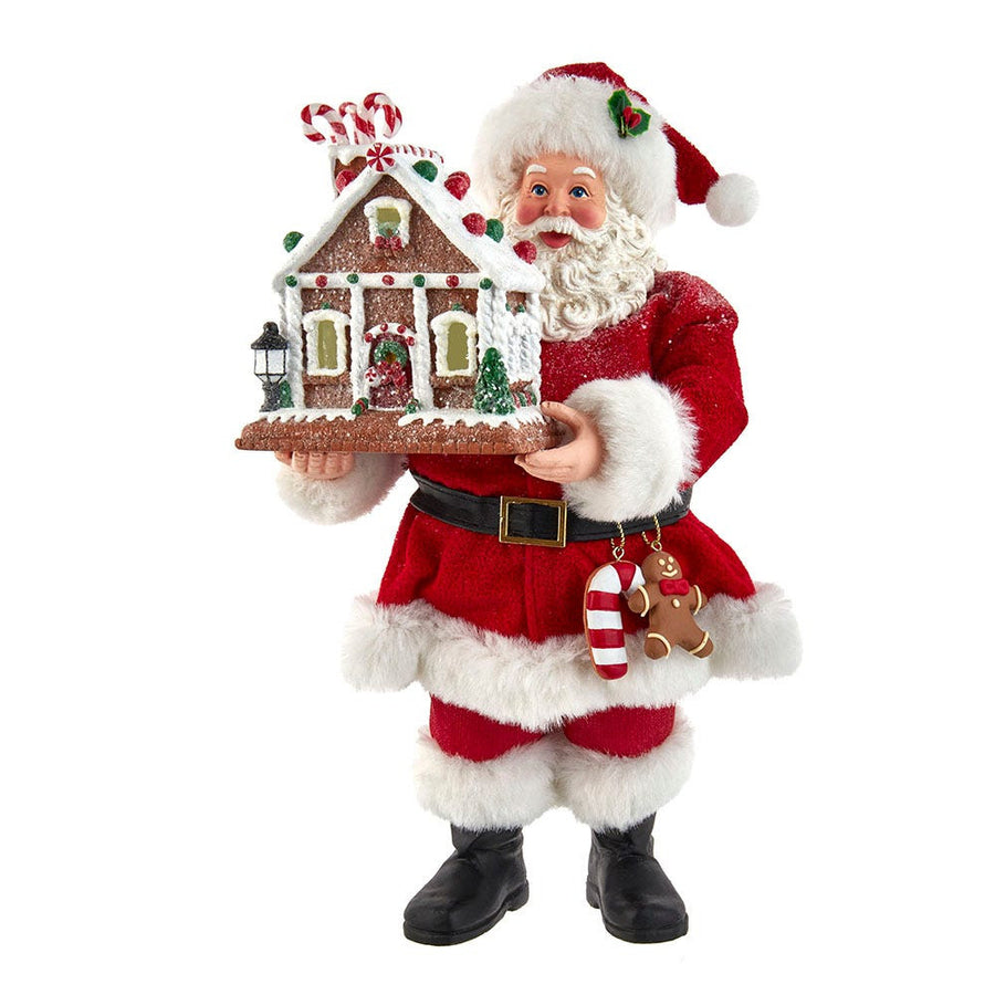 11" Fabriché™ Beach Santa With Surfboard
