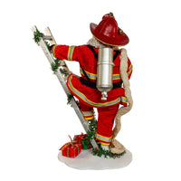 11.5“ Fabriché™ Fireman Santa On Ladder