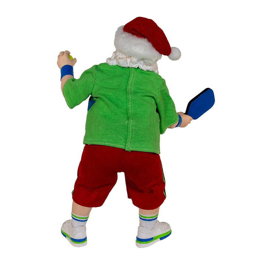 10" Fabriché™ Santa Playing Pickleball