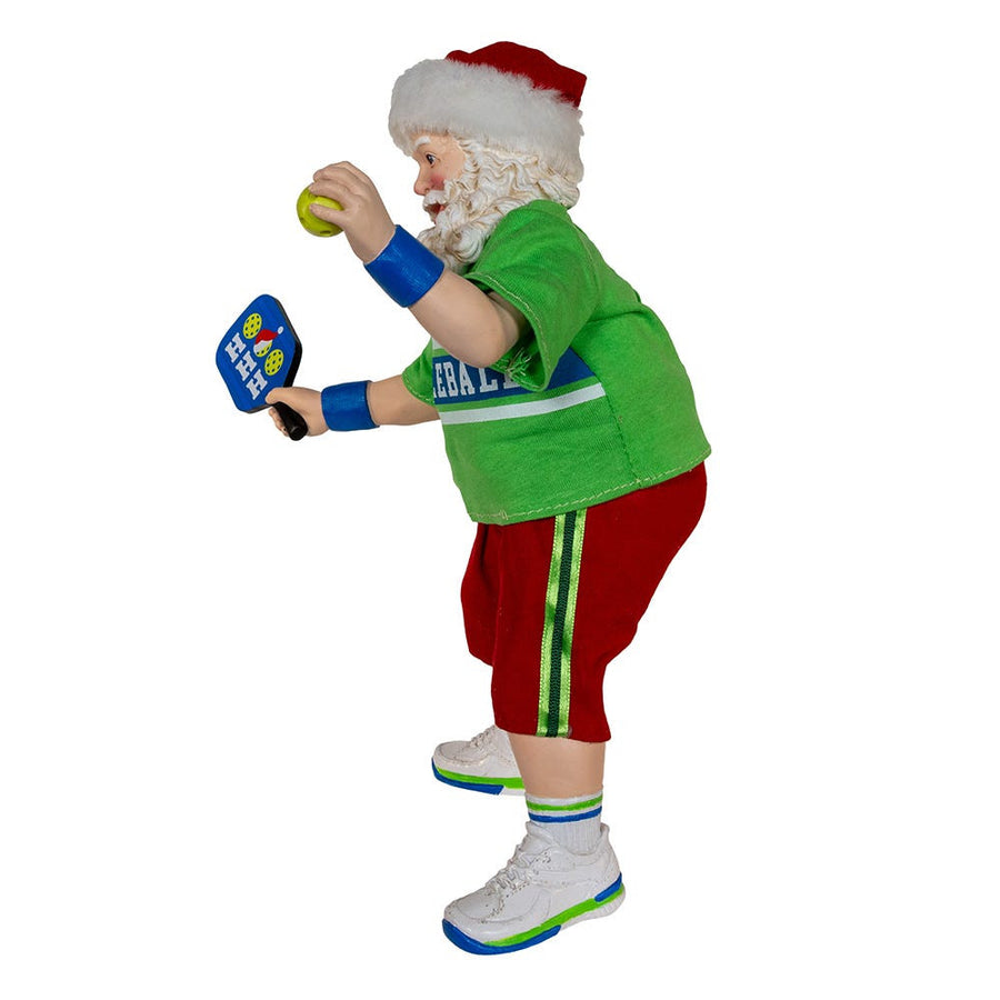 10" Fabriché™ Santa Playing Pickleball