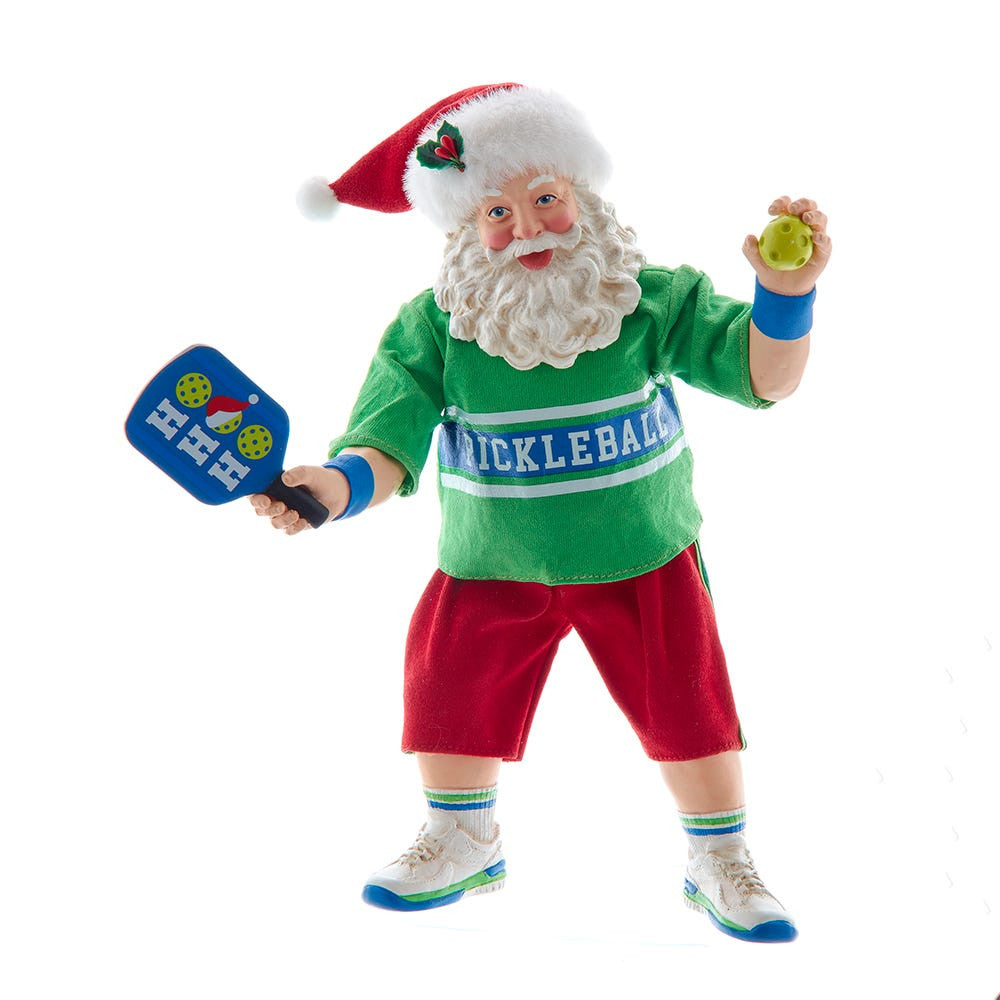 10" Fabriché™ Santa Playing Pickleball