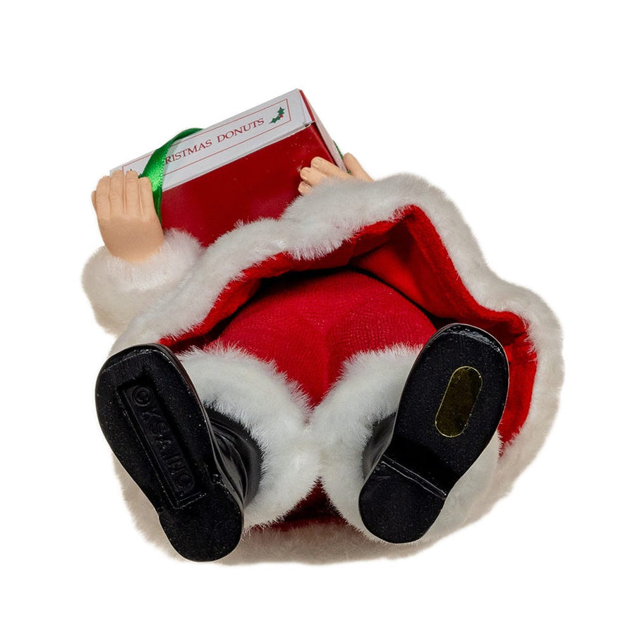 10.5“ Fabriché™ Santa With Box Of Donuts