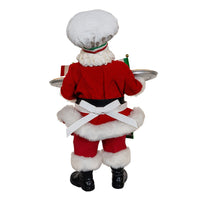 11“ Fabriché™ Chef Santa With Two Pizza's