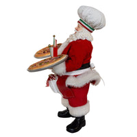11“ Fabriché™ Chef Santa With Two Pizza's