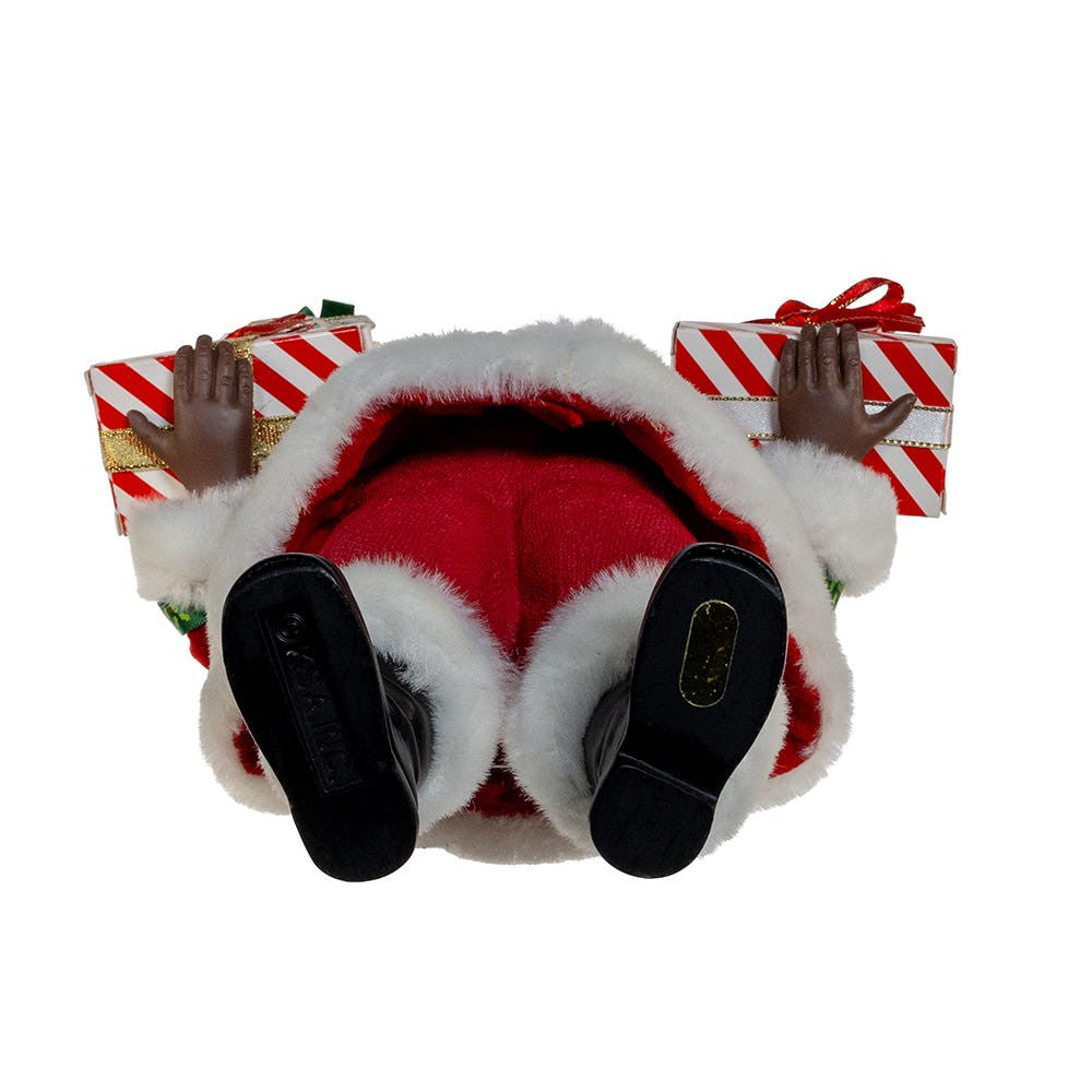 10.5" Fabriché™ African American Santa With Gifts