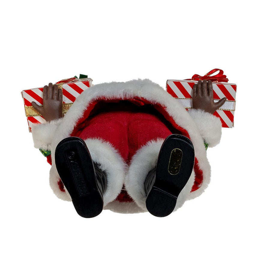 10.5" Fabriché™ African American Santa With Gifts