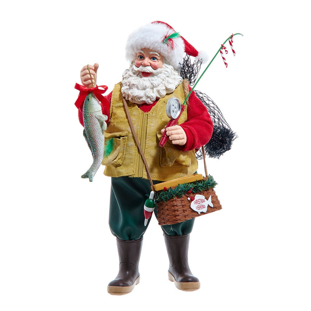10.5“ Fabriché™ Fisherman Santa
